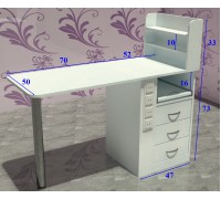 Маникюрный стол МС-120 с розетками