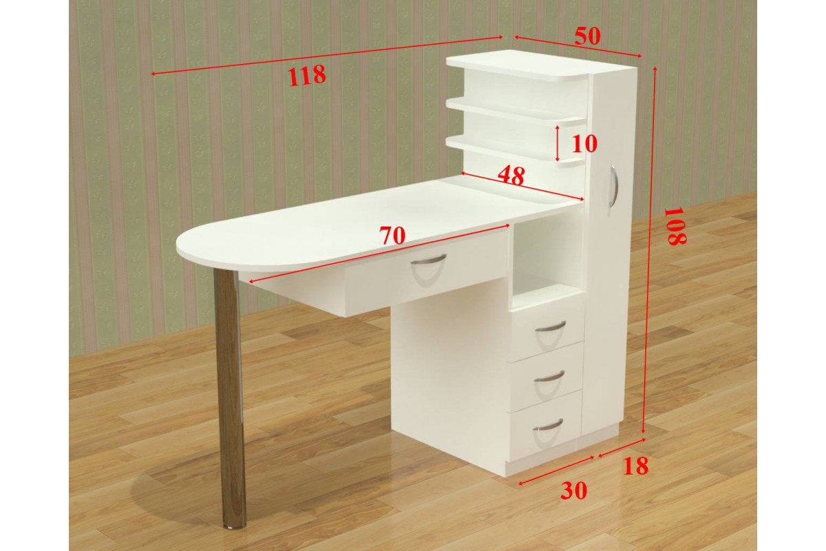 Маникюрный стол размеры. Маникюрный стол мс123чертеж. Стол маникюрный Оптимум плюс. Высота маникюрного столика.
